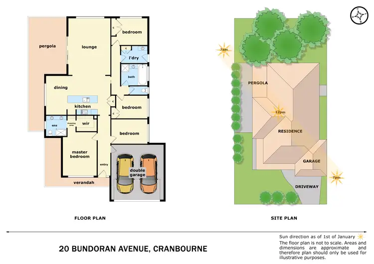 Floorplan of Homely house listing, 20 Bundoran Avenue, Cranbourne VIC 3977