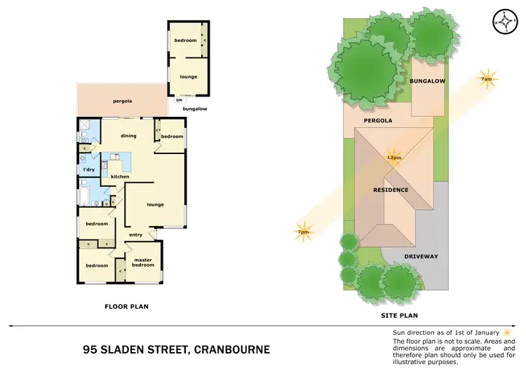 Floorplan of Homely house listing, 95 Sladen Street, Cranbourne VIC 3977