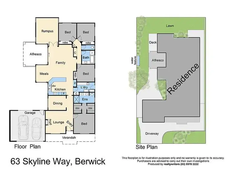 Floorplan of Homely house listing, 63 Skyline Way, Berwick VIC 3806