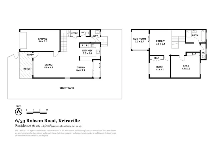 Floorplan of Homely townhouse listing, 6/53 Robsons Road, Keiraville NSW 2500