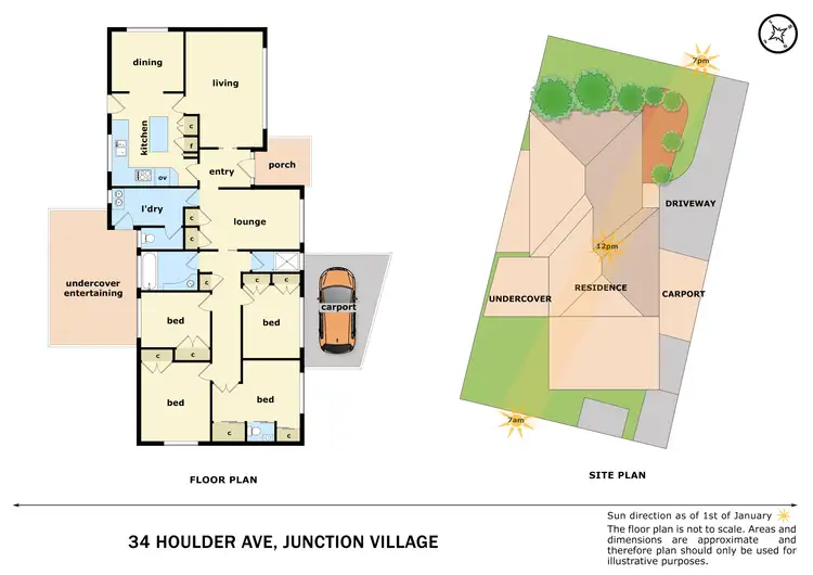 Floorplan of Homely house listing, 34 Houlder Avenue, Junction Village VIC 3977