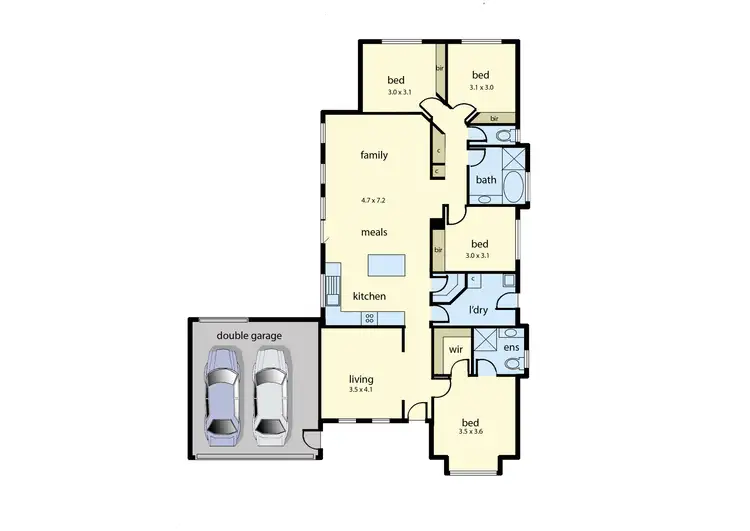Floorplan of Homely house listing, 6 Saunton Drive, Cranbourne VIC 3977