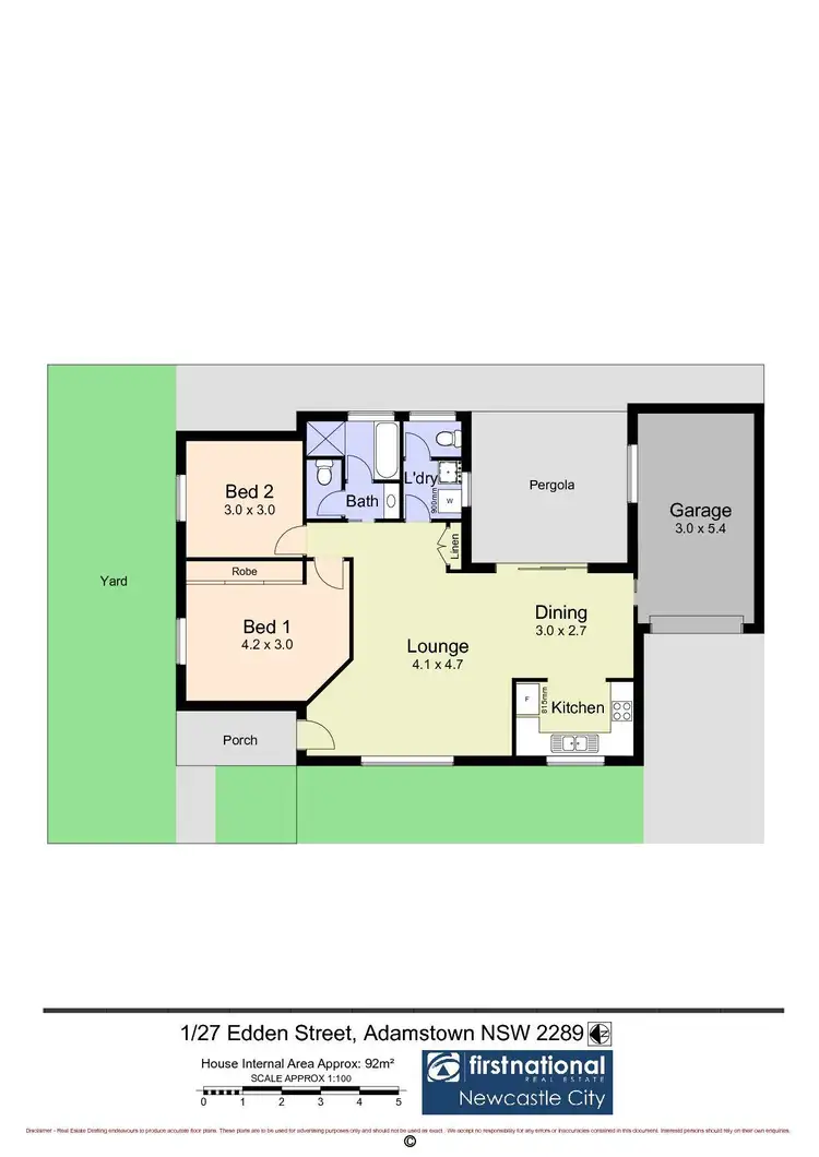 Floorplan of Homely villa listing, 1/27 Edden Street, Adamstown NSW 2289