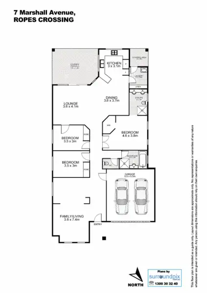 Floorplan of Homely house listing, 7 Marshall Avenue, Ropes Crossing NSW 2760