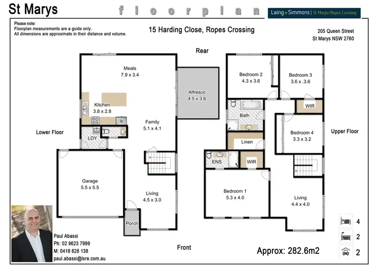 Floorplan of Homely house listing, 15 Harding Close, Ropes Crossing NSW 2760