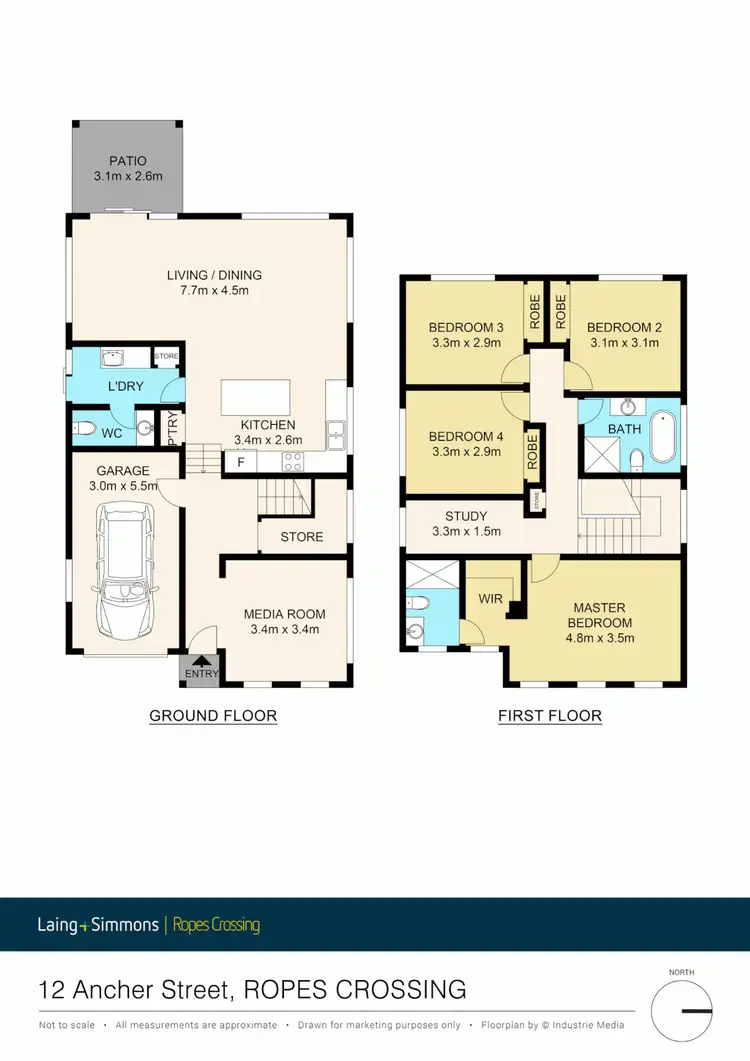 Floorplan of Homely house listing, 12 Ancher Place, Ropes Crossing NSW 2760