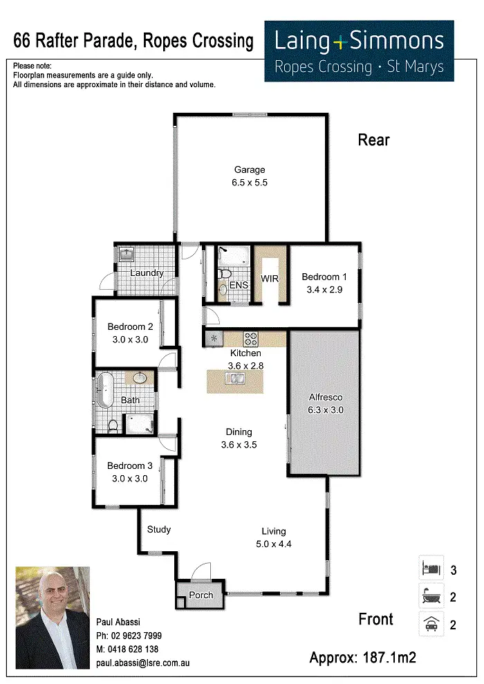 Floorplan of Homely house listing, 66 Rafter Parade, Ropes Crossing NSW 2760