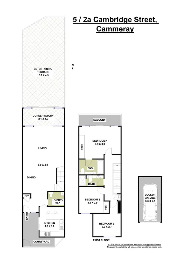 Floorplan of Homely apartment listing, 5/2A Cambridge Street, Cammeray NSW 2062