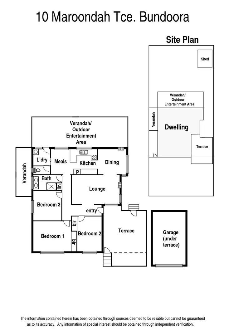 Floorplan of Homely house listing, 10 Maroondah Terrace, Bundoora VIC 3083