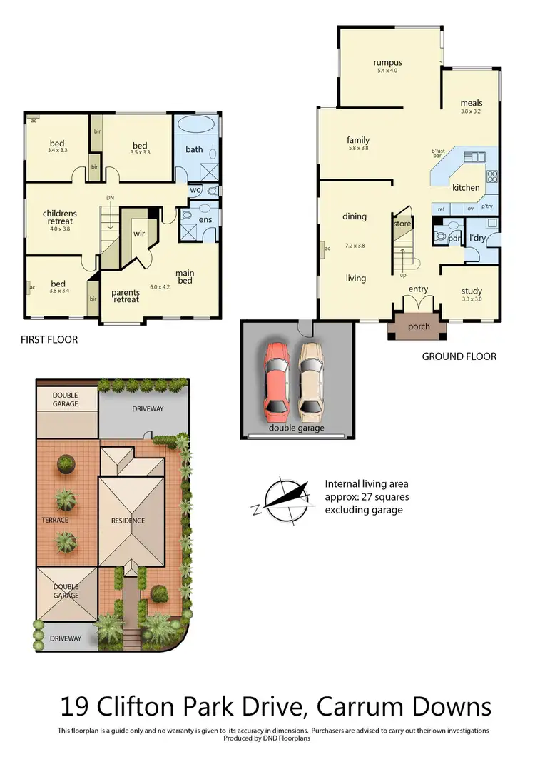 Floorplan of Homely house listing, 19 Clifton Park Drive, Carrum Downs VIC 3201