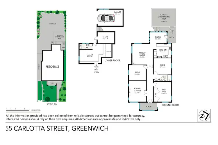Floorplan of Homely house listing, 55 Carlotta Street, Greenwich NSW 2065