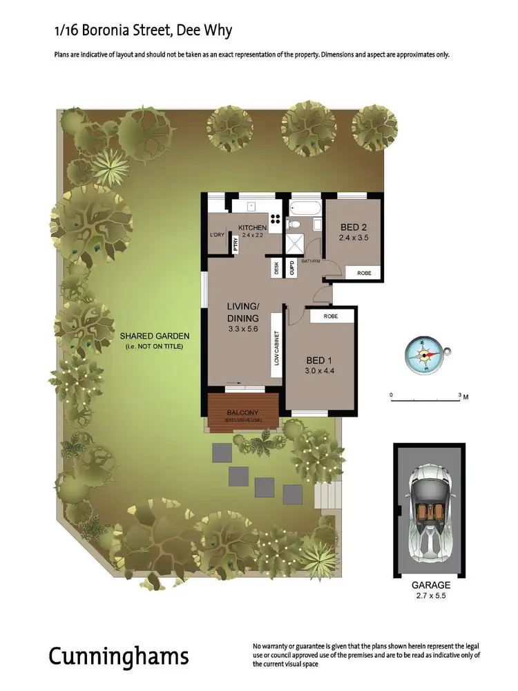 Floorplan of Homely unit listing, 1/16 Boronia Street, Dee Why NSW 2099