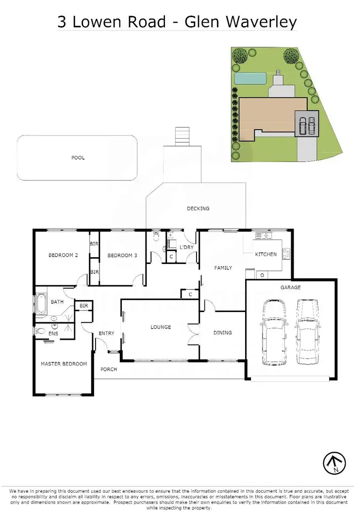 Floorplan of Homely house listing, 3 Lowen Road, Glen Waverley VIC 3150
