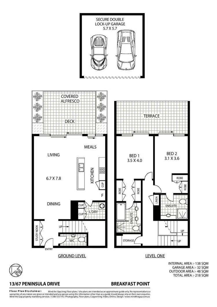 Floorplan of Homely apartment listing, 13/67 Peninsula Drive, Breakfast Point NSW 2137