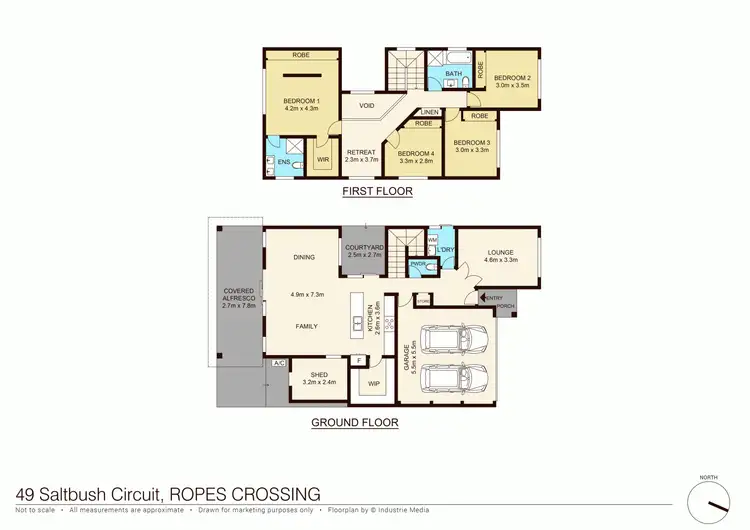 Floorplan of Homely house listing, 49 Saltbush Circuit, Ropes Crossing NSW 2760