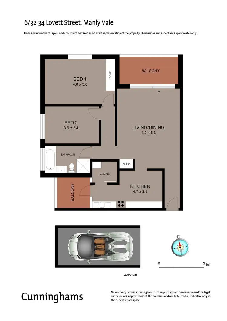 Floorplan of Homely apartment listing, 6/32-34 Lovett Street, Manly Vale NSW 2093