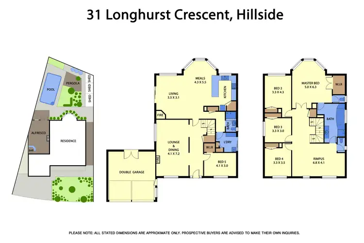 Floorplan of Homely house listing, 31 Longhurst Crescent, Hillside VIC 3037