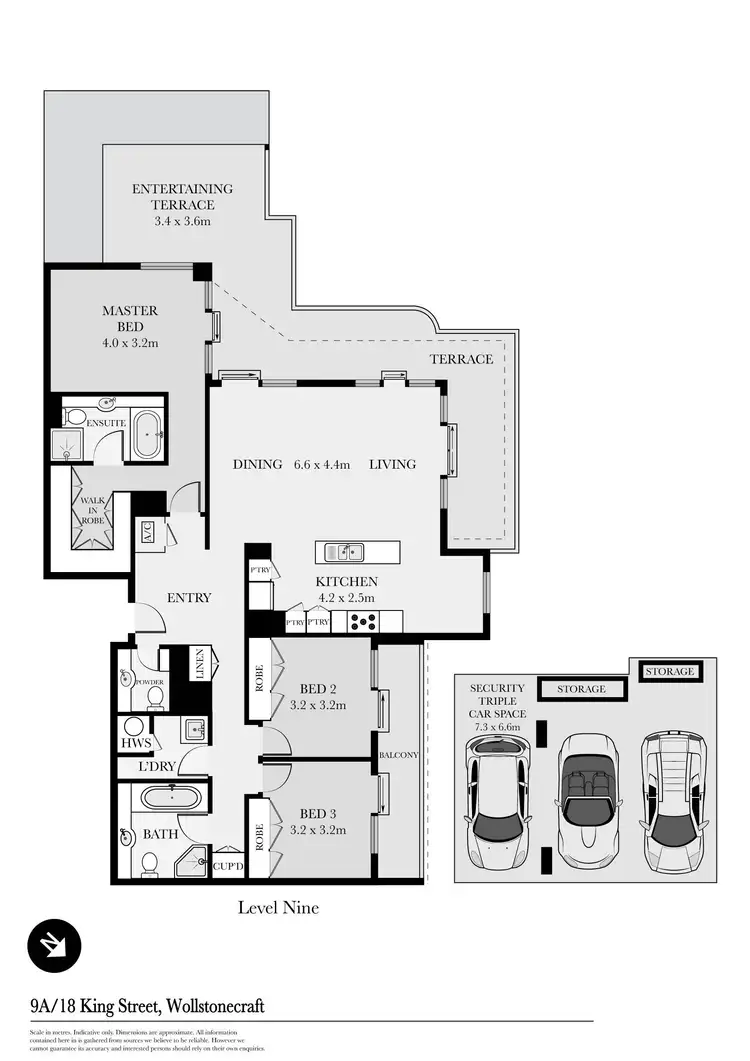 Floorplan of Homely apartment listing, 9A/18 King Street, Waverton NSW 2060