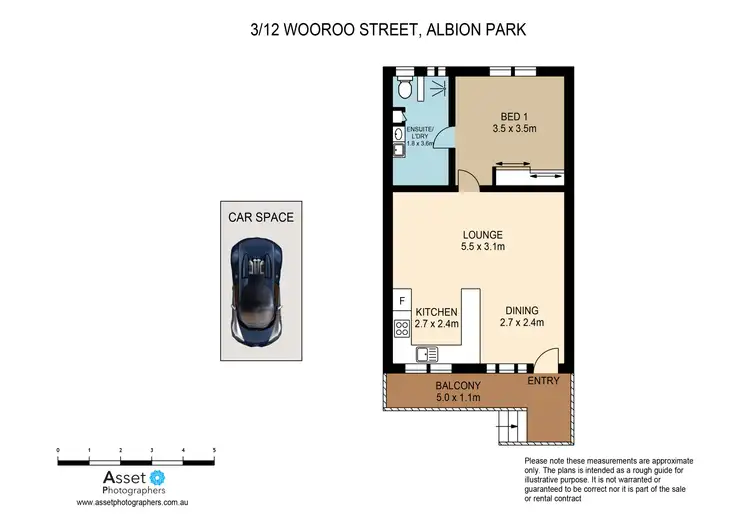 Floorplan of Homely unit listing, 3/12 Wooroo Street, Albion Park Rail NSW 2527