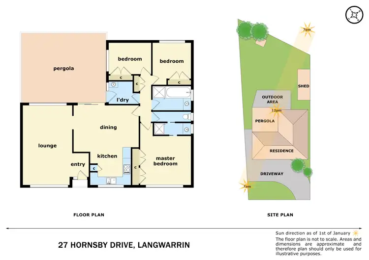 Floorplan of Homely house listing, 27 Hornsby Drive, Langwarrin VIC 3910