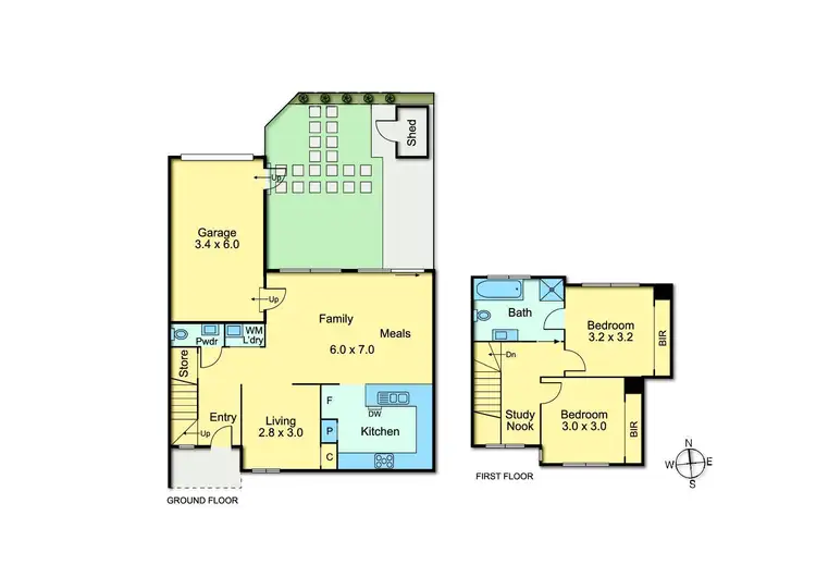 Floorplan of Homely townhouse listing, 4/21-23 Collins Street, Thornbury VIC 3071