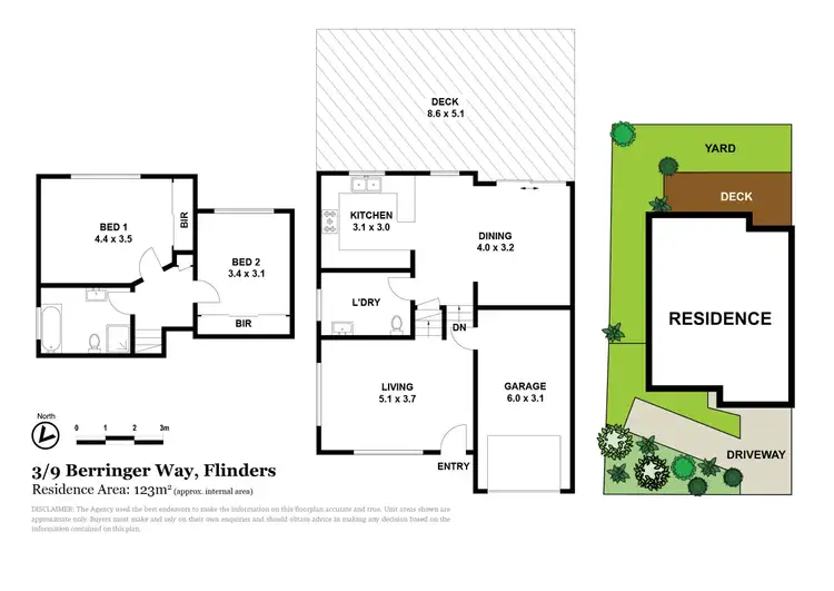 Floorplan of Homely townhouse listing, 3/9 Berringer Way, Flinders NSW 2529