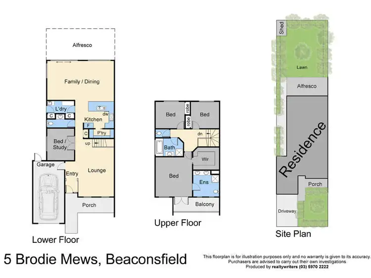 Floorplan of Homely house listing, 5 Brodie Mews, Beaconsfield VIC 3807