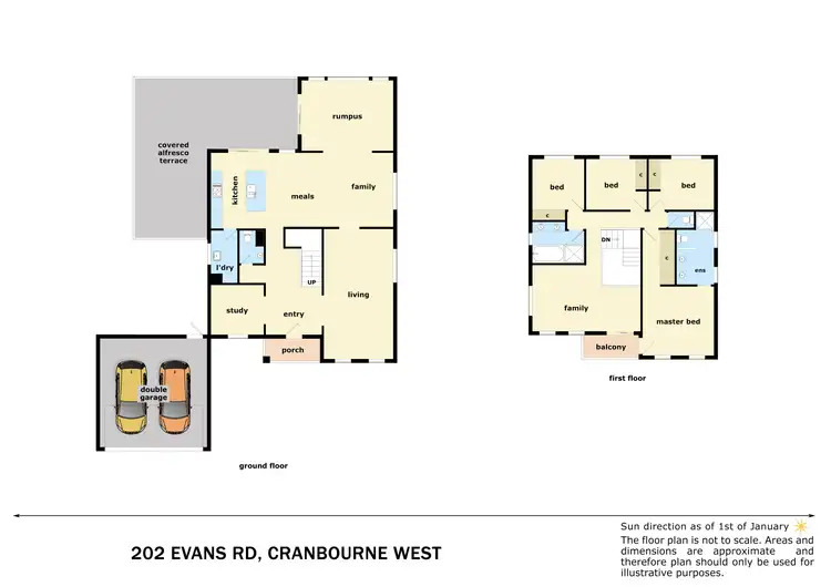 Floorplan of Homely house listing, 202 Evans Road, Cranbourne West VIC 3977