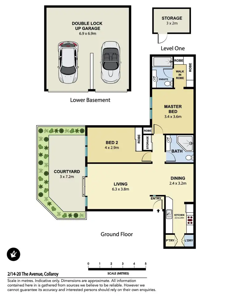 Floorplan of Homely apartment listing, 2/14-20 The Avenue, Collaroy NSW 2097