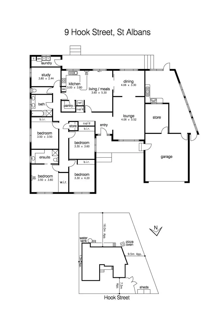Floorplan of Homely house listing, 9 Hook Street, St Albans VIC 3021