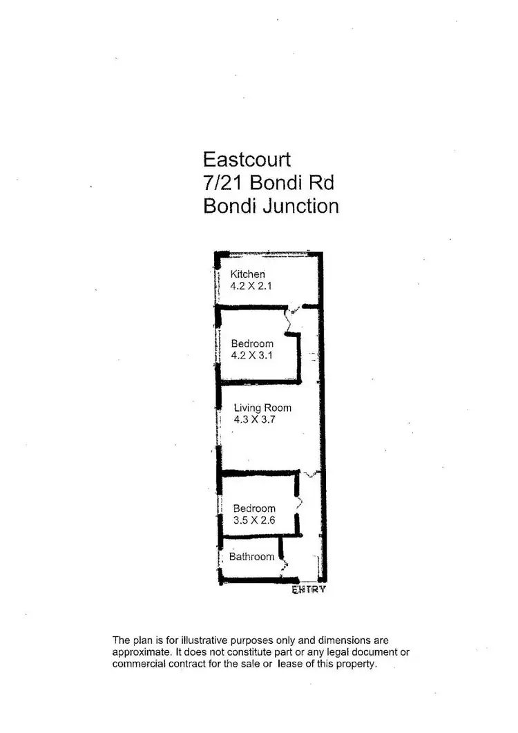 Floorplan of Homely apartment listing, 7/21 Bondi Road, Bondi Junction NSW 2022