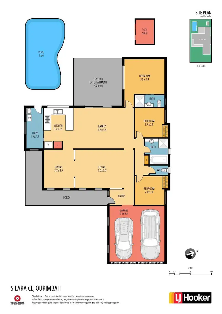 Floorplan of Homely house listing, 5 Lara Close, Ourimbah NSW 2258