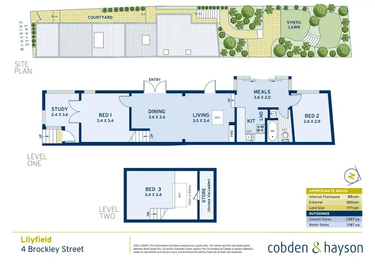 Floorplan of Homely house listing, 4 Brockley Street, Lilyfield NSW 2040