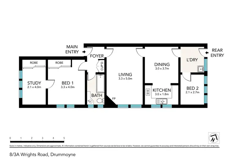 Floorplan of Homely unit listing, 8/3a Wrights Road, Drummoyne NSW 2047