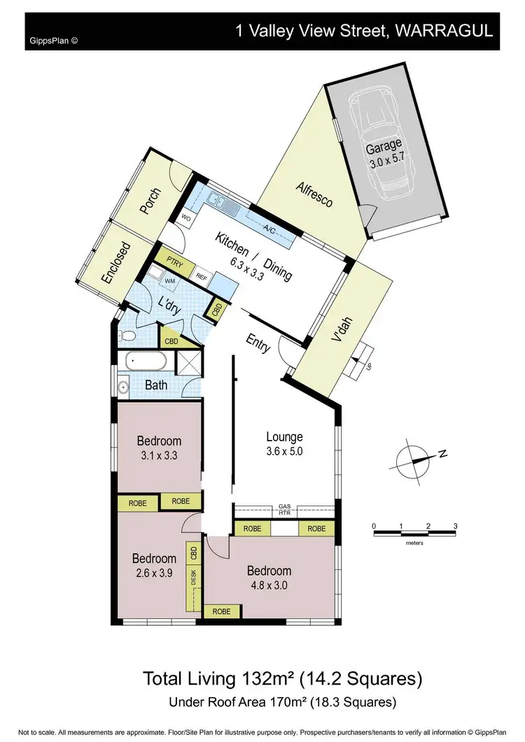 Floorplan of Homely house listing, 1 Valley View Street, Warragul VIC 3820