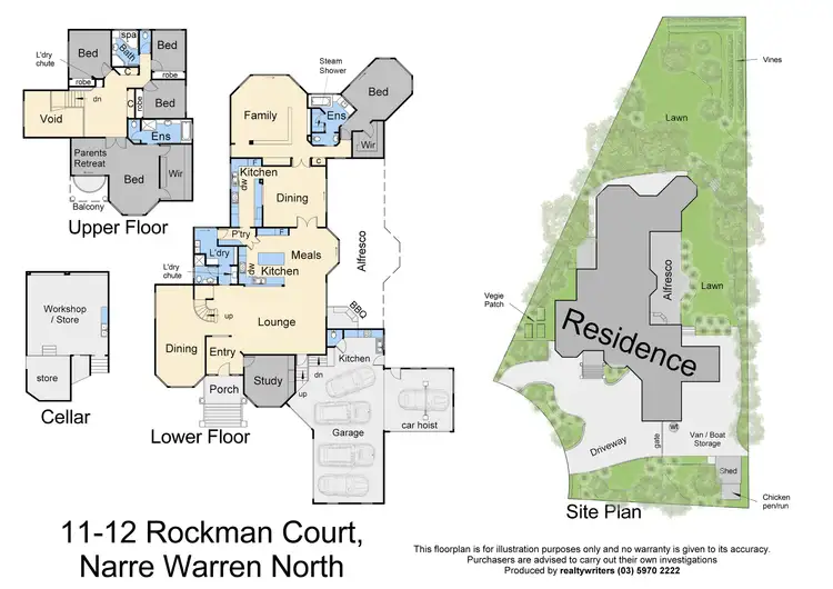 Floorplan of Homely house listing, 11-12 Rockman Court, Narre Warren North VIC 3804