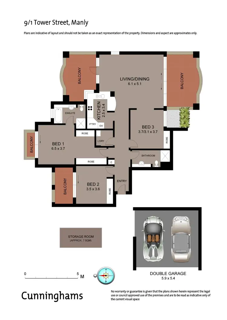 Floorplan of Homely apartment listing, 9/1 Tower Street, Manly NSW 2095