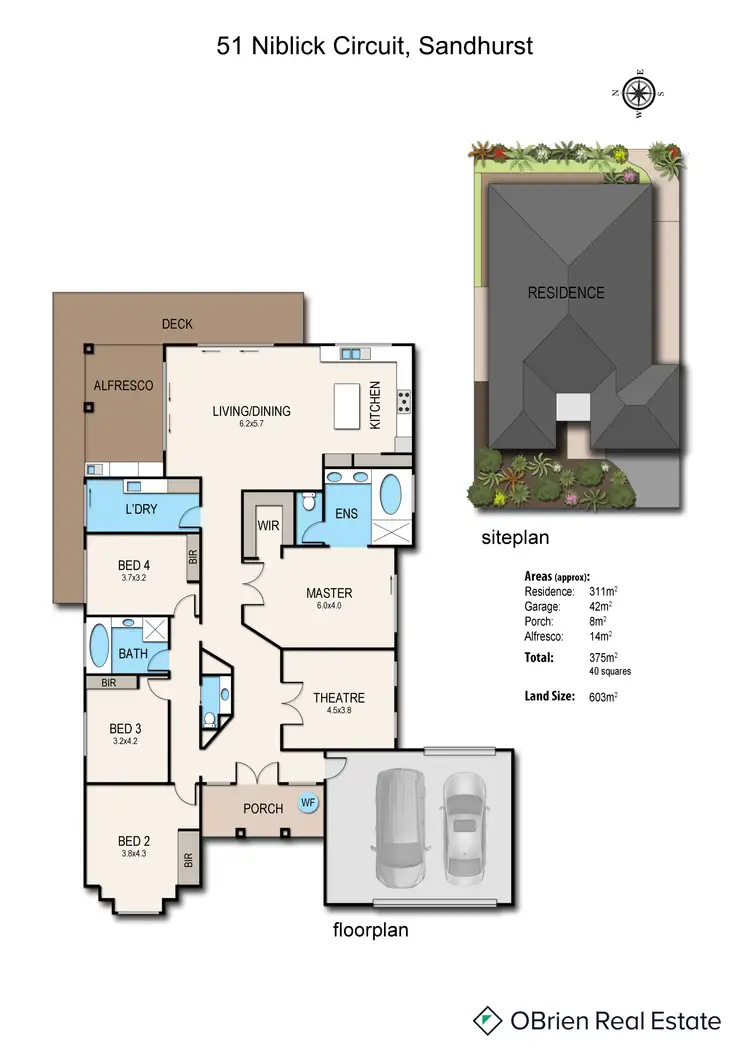 Floorplan of Homely house listing, 51 Niblick Circuit, Sandhurst VIC 3977