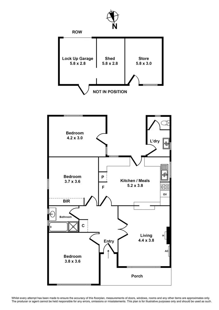 Floorplan of Homely house listing, 91 Suffolk Street, West Footscray VIC 3012