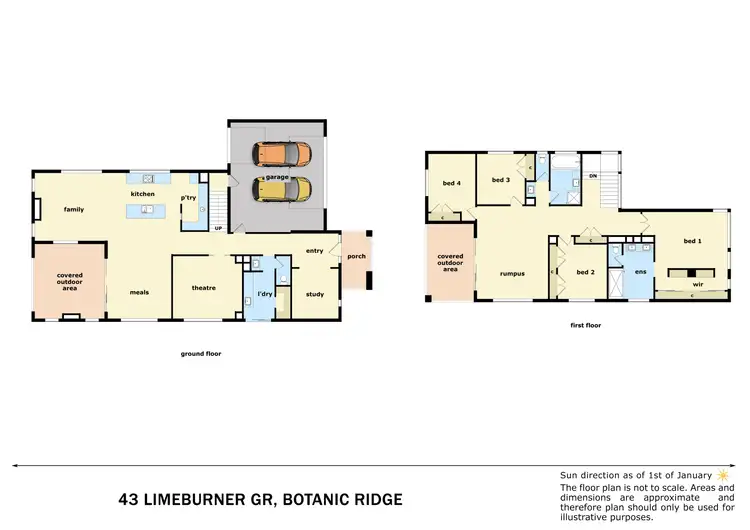 Floorplan of Homely house listing, 43 Limeburner Grove, Botanic Ridge VIC 3977