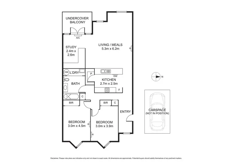 Floorplan of Homely apartment listing, 19/1 Gatehouse Drive, Kensington VIC 3031