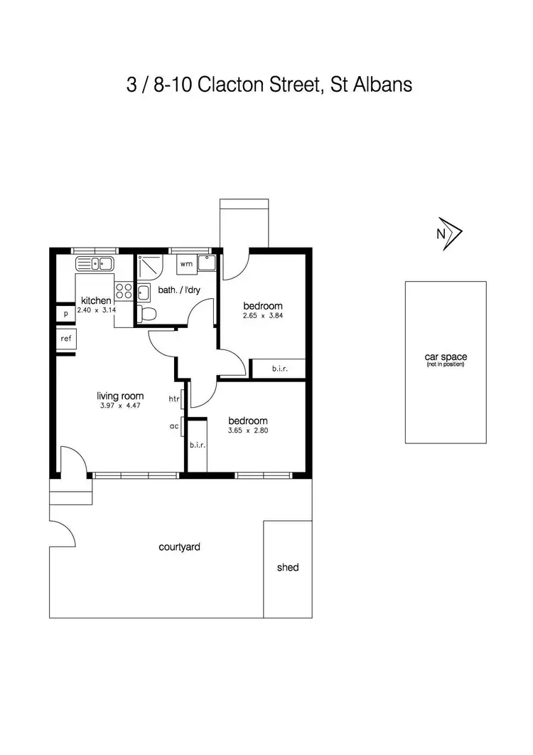 Floorplan of Homely unit listing, 3/8-10 Clacton Street, St Albans VIC 3021