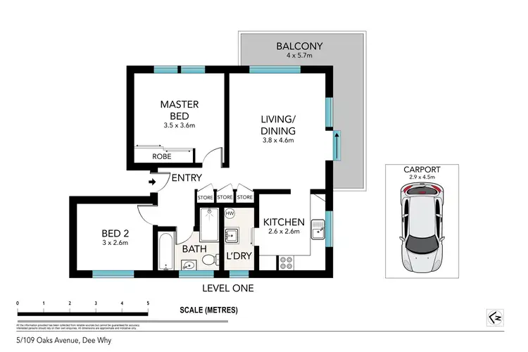 Floorplan of Homely apartment listing, 5/109 Oaks Avenue, Dee Why NSW 2099