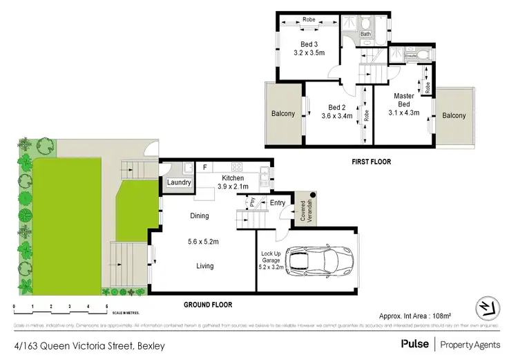 Floorplan of Homely townhouse listing, 4/163 Queen Victoria Street, Bexley NSW 2207