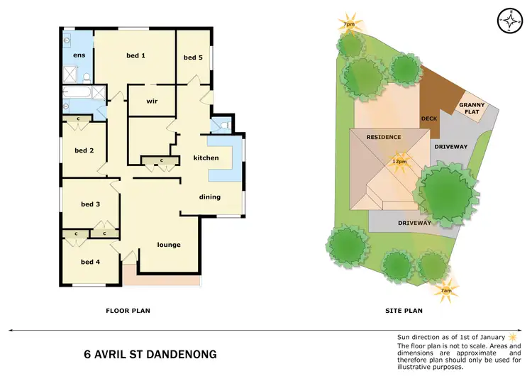 Floorplan of Homely house listing, 6 Avril Street, Dandenong North VIC 3175