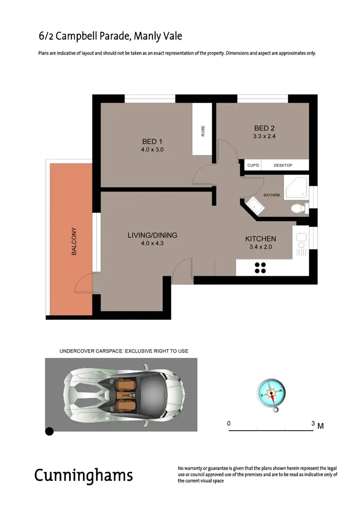 Floorplan of Homely unit listing, 6/2 Campbell Parade, Manly Vale NSW 2093