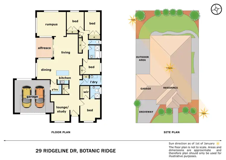 Floorplan of Homely house listing, 29 Ridgeline Drive, Botanic Ridge VIC 3977