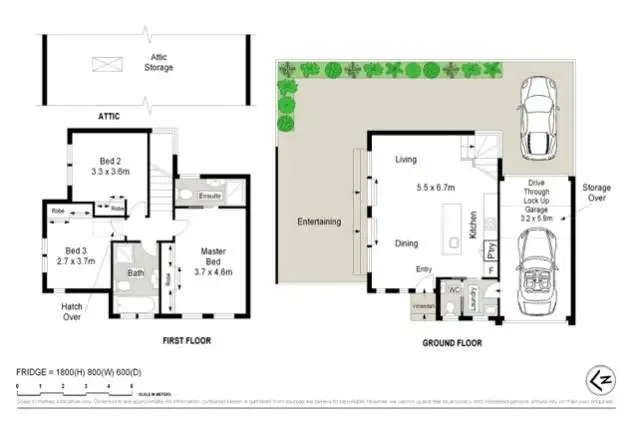 Floorplan of Homely townhouse listing, 2/324-326 Port Hacking Road, Miranda NSW 2228