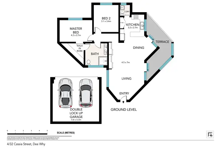 Floorplan of Homely apartment listing, 4/32 Cassia Street, Dee Why NSW 2099