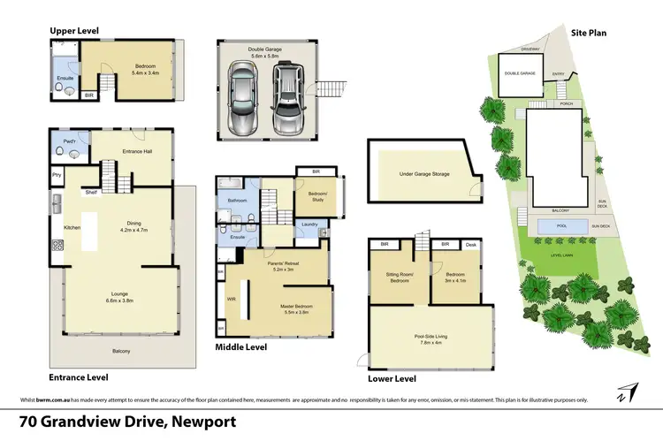 Floorplan of Homely house listing, 70 Grandview Drive, Newport NSW 2106